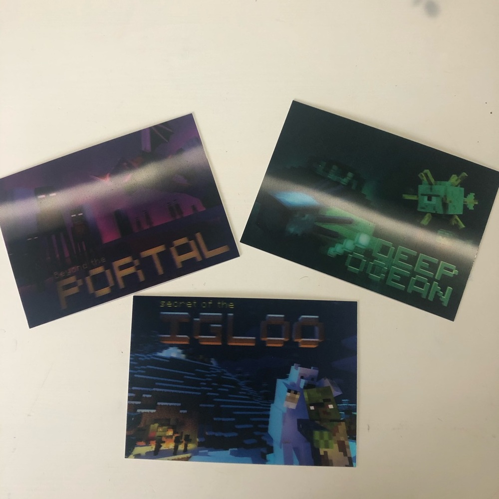 Minecraft Mine chest postcards